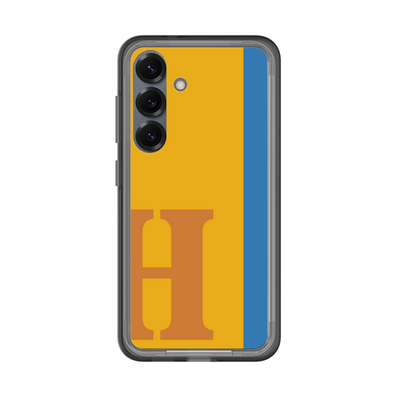 スリムプロテクションプレミアムケース［ オリジナル - initial color line - H orange ］