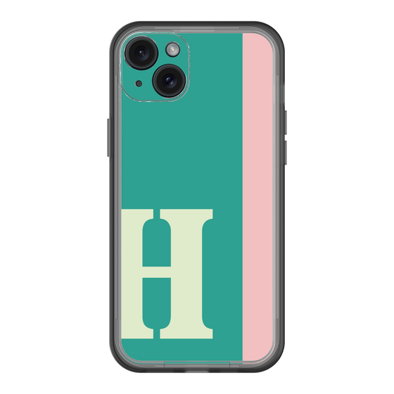 スリムプロテクションプレミアムケース［ オリジナル - initial color line - H green ］