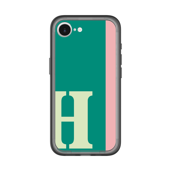 スリムプロテクションプレミアムケース［ オリジナル - initial color line - H green ］