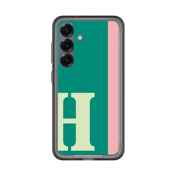 スリムプロテクションプレミアムケース［ オリジナル - initial color line - H green ］