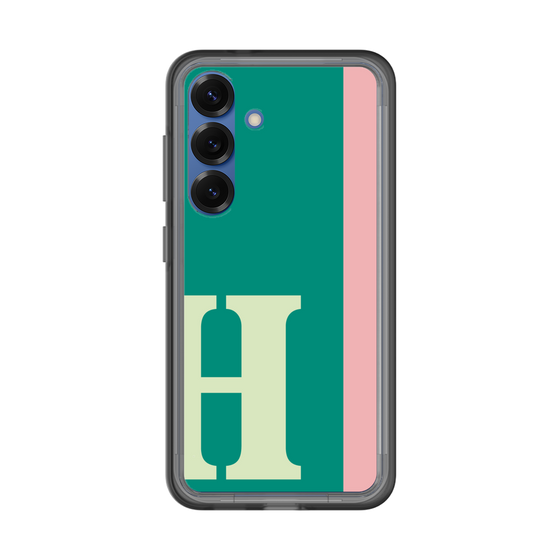 スリムプロテクションプレミアムケース［ オリジナル - initial color line - H green ］