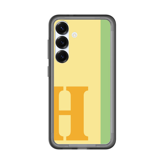 スリムプロテクションプレミアムケース［ オリジナル - initial color line - H yellow ］