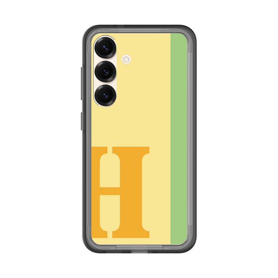 スリムプロテクションプレミアムケース［ オリジナル - initial color line - H yellow ］