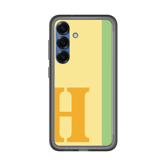 スリムプロテクションプレミアムケース［ オリジナル - initial color line - H yellow ］