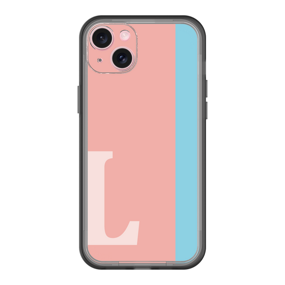 スリムプロテクションプレミアムケース［ オリジナル - initial color line - L pink ］
