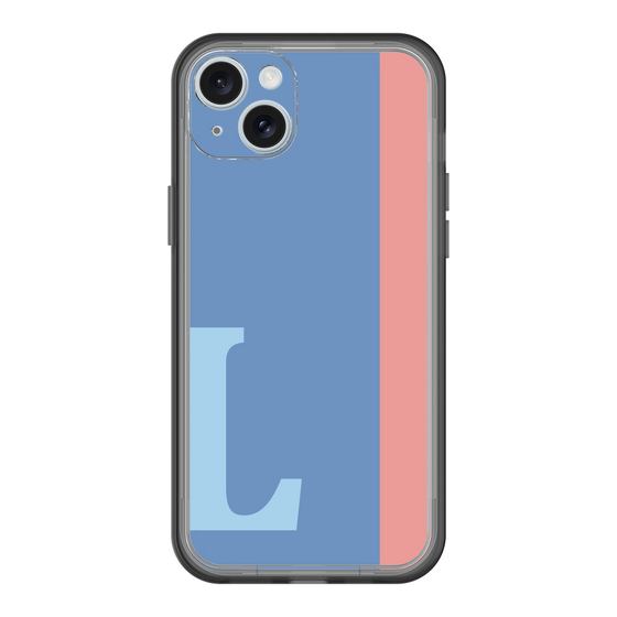 スリムプロテクションプレミアムケース［ オリジナル - initial color line - L blue ］