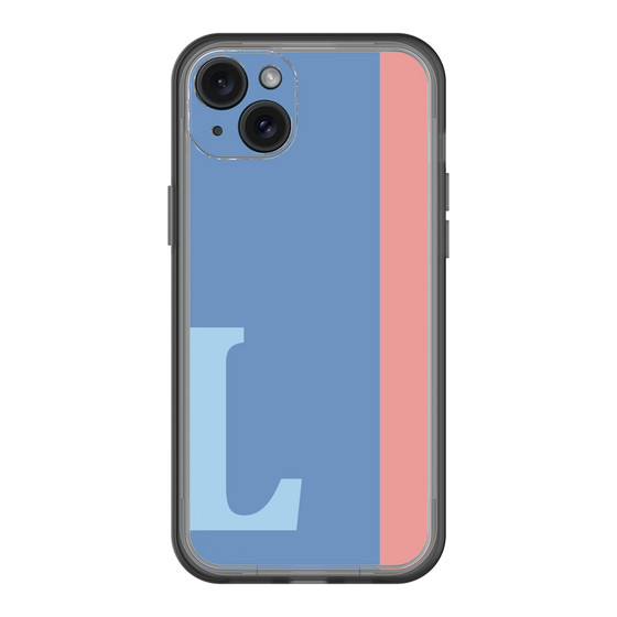 スリムプロテクションプレミアムケース［ オリジナル - initial color line - L blue ］