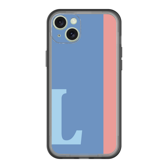 スリムプロテクションプレミアムケース［ オリジナル - initial color line - L blue ］