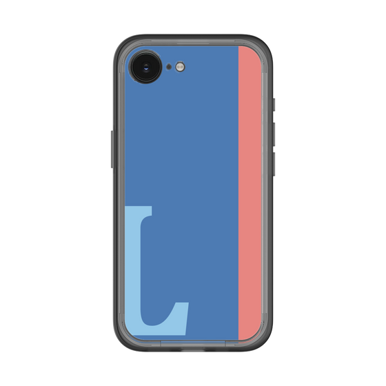 スリムプロテクションプレミアムケース［ オリジナル - initial color line - L blue ］