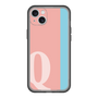スリムプロテクションプレミアムケース［ オリジナル - initial color line - Q pink ］