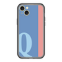 スリムプロテクションプレミアムケース［ オリジナル - initial color line - Q blue ］