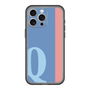 スリムプロテクションプレミアムケース［ オリジナル - initial color line - Q blue ］