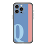 スリムプロテクションプレミアムケース［ オリジナル - initial color line - Q blue ］