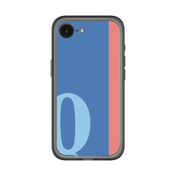 スリムプロテクションプレミアムケース［ オリジナル - initial color line - Q blue ］