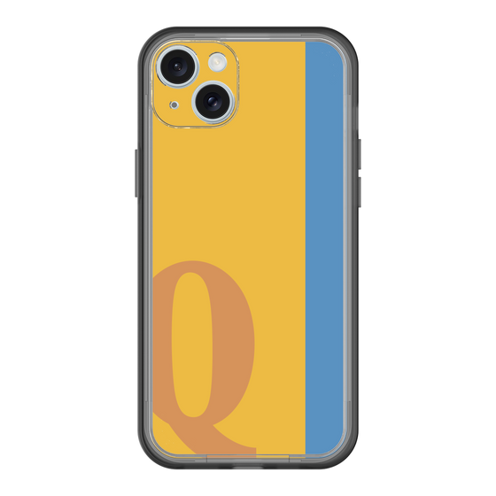 スリムプロテクションプレミアムケース［ オリジナル - initial color line - Q orange ］