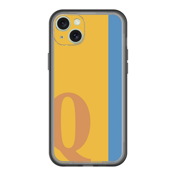 スリムプロテクションプレミアムケース［ オリジナル - initial color line - Q orange ］
