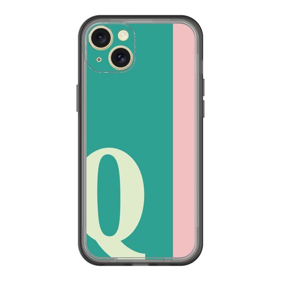 スリムプロテクションプレミアムケース［ オリジナル - initial color line - Q green ］