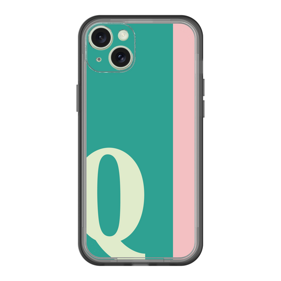スリムプロテクションプレミアムケース［ オリジナル - initial color line - Q green ］