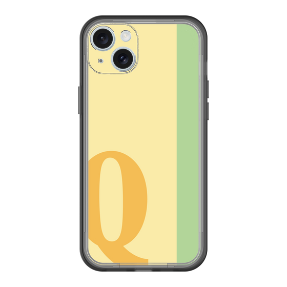 スリムプロテクションプレミアムケース［ オリジナル - initial color line - Q yellow ］