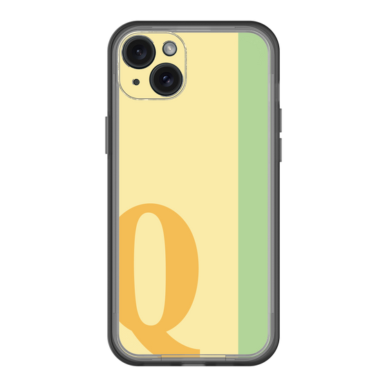 スリムプロテクションプレミアムケース［ オリジナル - initial color line - Q yellow ］