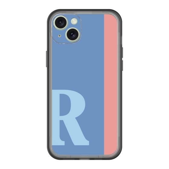 スリムプロテクションプレミアムケース［ オリジナル - initial color line - R blue ］