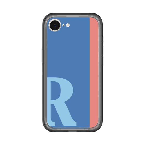 スリムプロテクションプレミアムケース［ オリジナル - initial color line - R blue ］