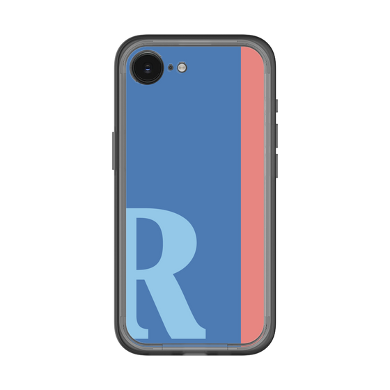 スリムプロテクションプレミアムケース［ オリジナル - initial color line - R blue ］