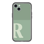 スリムプロテクションプレミアムケース［ オリジナル - initial two tone - R green ］