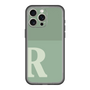 スリムプロテクションプレミアムケース［ オリジナル - initial two tone - R green ］