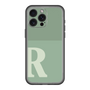 スリムプロテクションプレミアムケース［ オリジナル - initial two tone - R green ］