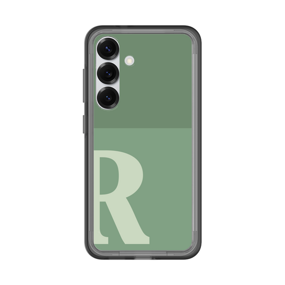 スリムプロテクションプレミアムケース［ オリジナル - initial two tone - R green ］