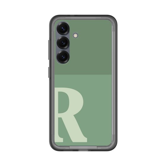 スリムプロテクションプレミアムケース［ オリジナル - initial two tone - R green ］