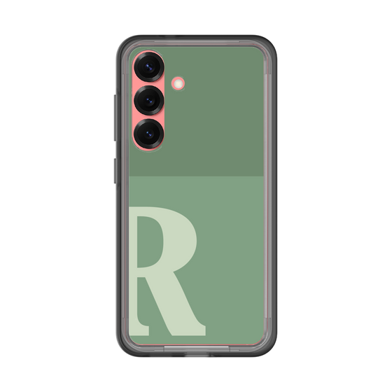 スリムプロテクションプレミアムケース［ オリジナル - initial two tone - R green ］
