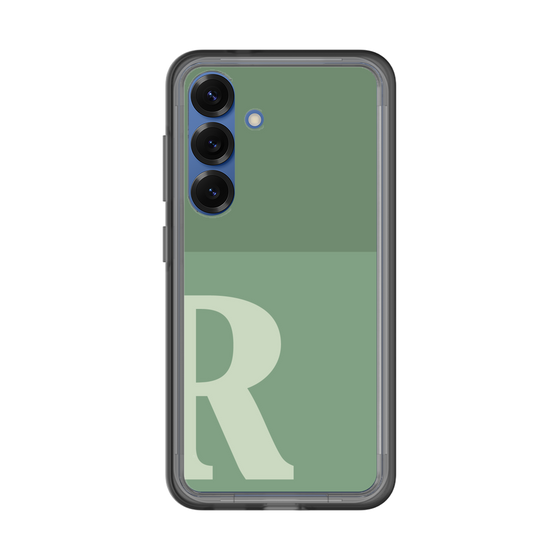 スリムプロテクションプレミアムケース［ オリジナル - initial two tone - R green ］