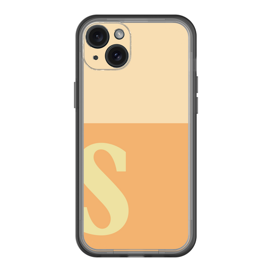 スリムプロテクションプレミアムケース［ オリジナル - initial two tone - S orange ］