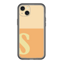 スリムプロテクションプレミアムケース［ オリジナル - initial two tone - S orange ］