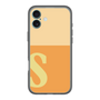 スリムプロテクションプレミアムケース［ オリジナル - initial two tone - S orange ］