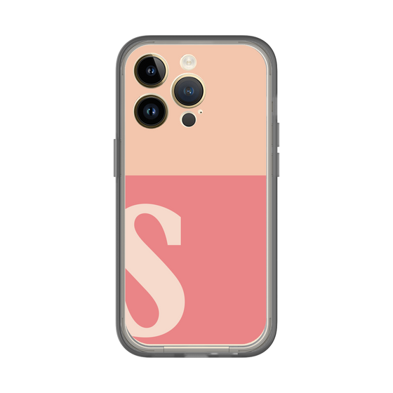 スリムプロテクションプレミアムケース［ オリジナル - initial two tone - S pink ］