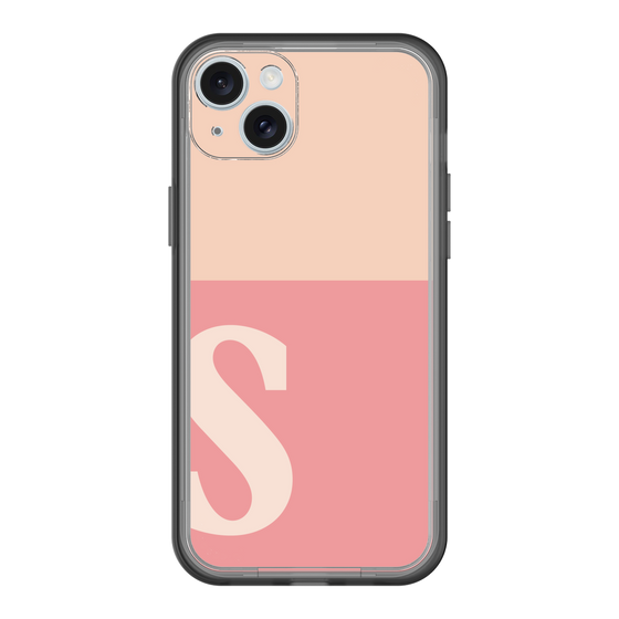 スリムプロテクションプレミアムケース［ オリジナル - initial two tone - S pink ］
