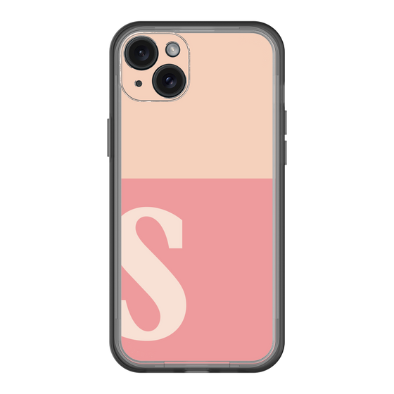 スリムプロテクションプレミアムケース［ オリジナル - initial two tone - S pink ］