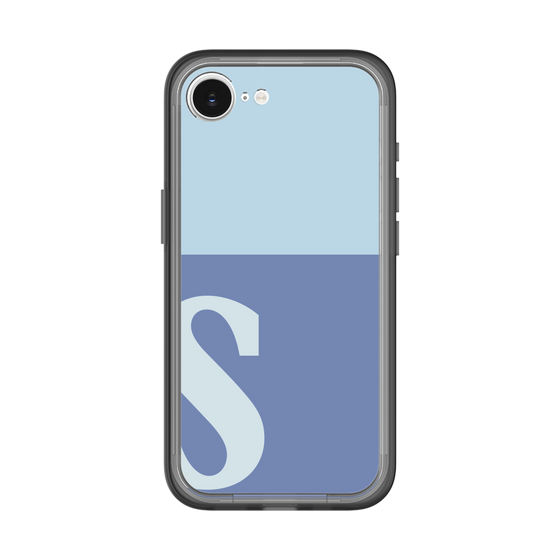 スリムプロテクションプレミアムケース［ オリジナル - initial two tone - S blue ］