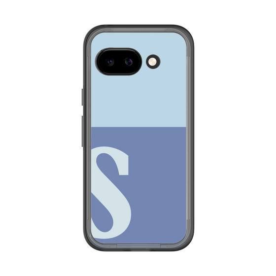 スリムプロテクションプレミアムケース［ オリジナル - initial two tone - S blue ］