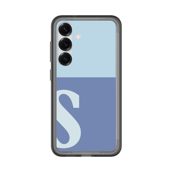 スリムプロテクションプレミアムケース［ オリジナル - initial two tone - S blue ］