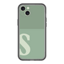 スリムプロテクションプレミアムケース［ オリジナル - initial two tone - S green ］