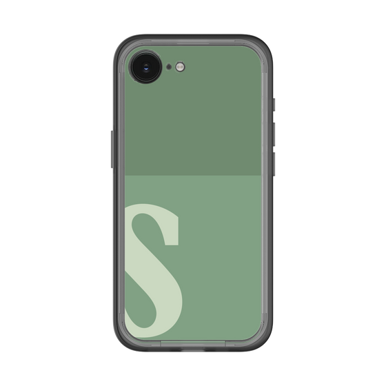 スリムプロテクションプレミアムケース［ オリジナル - initial two tone - S green ］