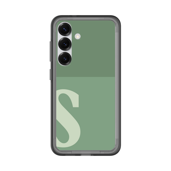 スリムプロテクションプレミアムケース［ オリジナル - initial two tone - S green ］