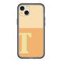 スリムプロテクションプレミアムケース［ オリジナル - initial two tone - T orange ］