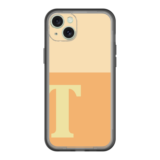 スリムプロテクションプレミアムケース［ オリジナル - initial two tone - T orange ］