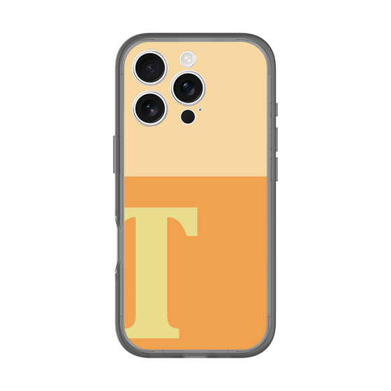 スリムプロテクションプレミアムケース［ オリジナル - initial two tone - T orange ］