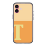 スリムプロテクションプレミアムケース［ オリジナル - initial two tone - T orange ］